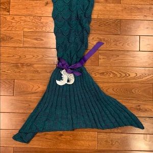 Blue & Purple Mermaid Tale Blanket